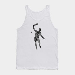 pickleball player black and white Tank Top